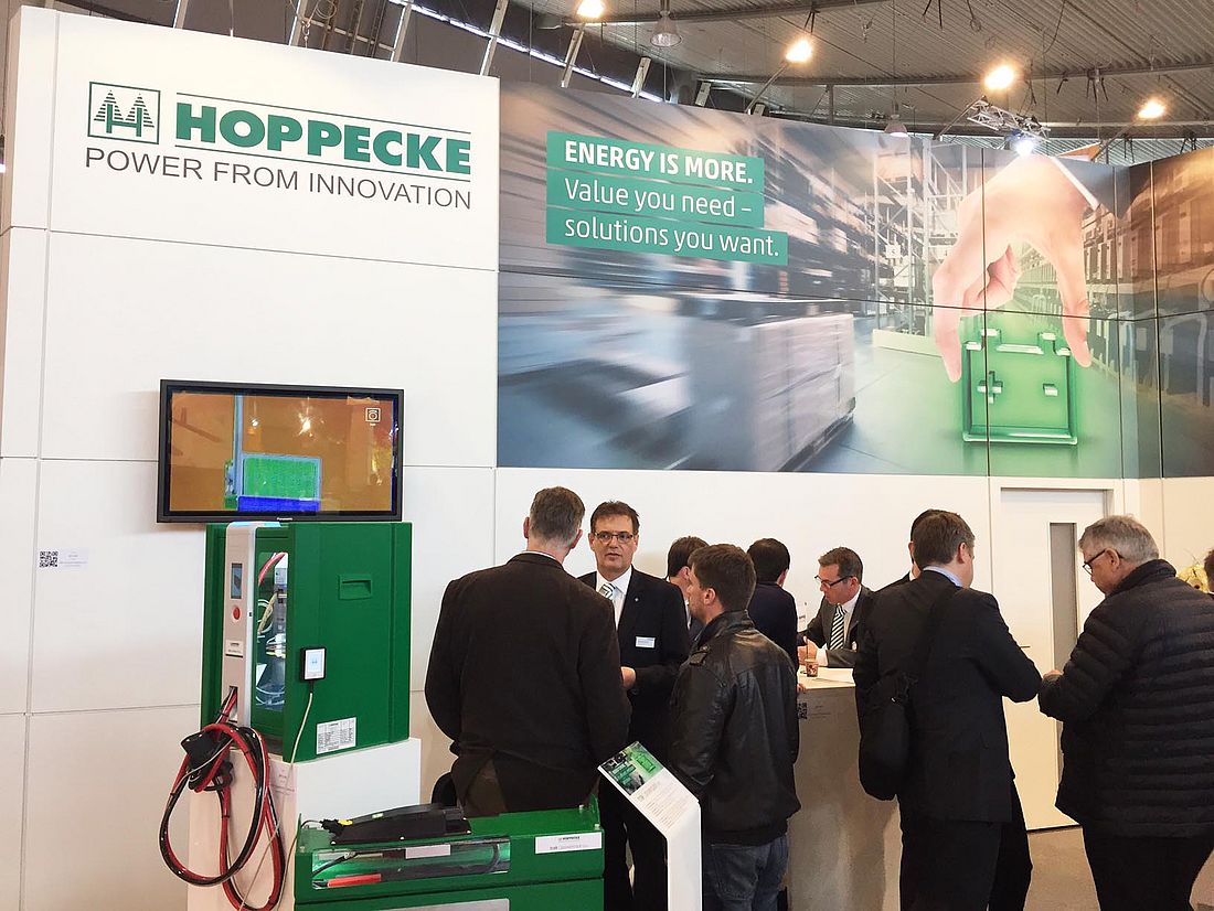 HOPPECKE presents smart energy solutions at LogiMAT 2017 - Tuesday, 14.03.2017