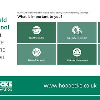 Discover more than new forklift batteries and chargers at Hoppecke Energy World - learn more